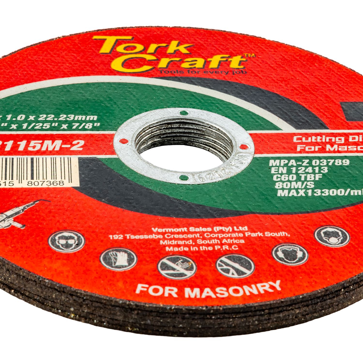 5 + 1 Free Cutting Disc For Masonry 115 X 1.0 X 22.2mm